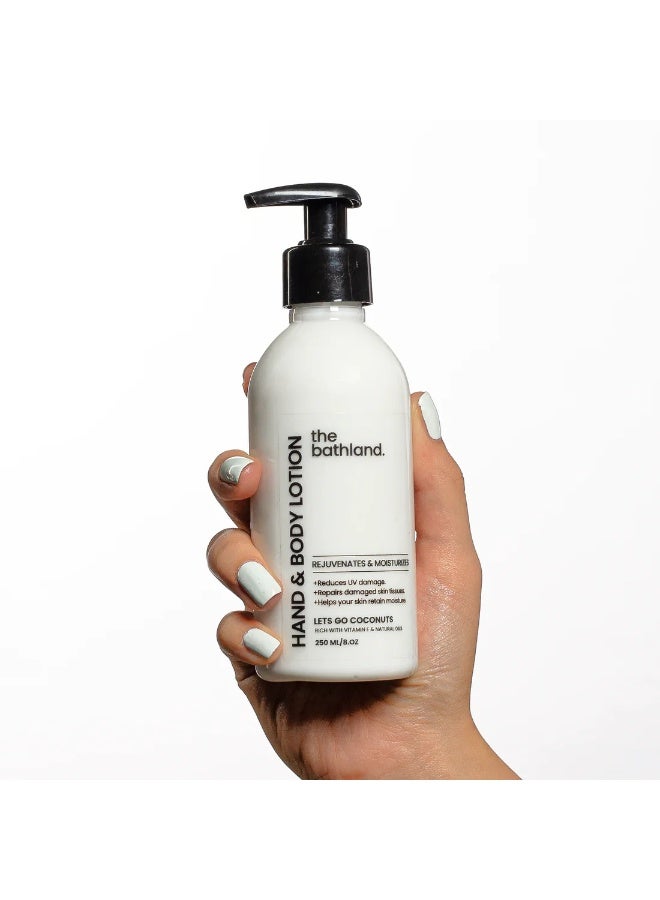 the bath land Coconut hand Body Lotion- 250 ml - Image 4